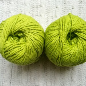 Two skeins of same brand and color, different dyelot.